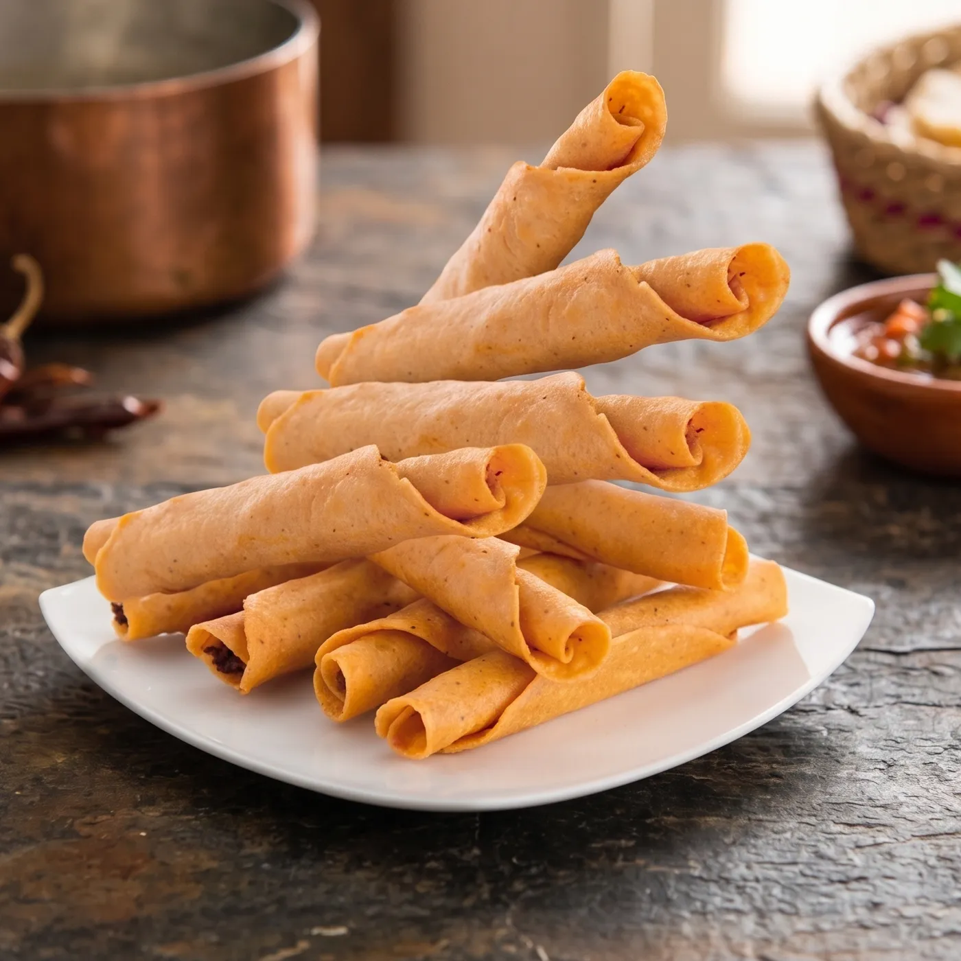 Orden de tacos dorados